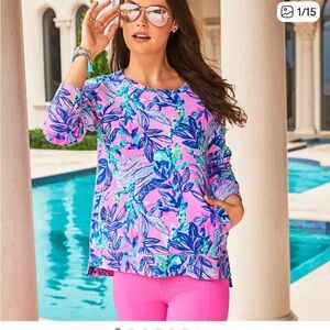 Lilly Pulitzer Luxletic Beach Comber Pullover XS